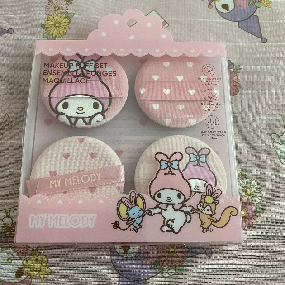 Sanrio Makeup Puff Set of 4 My Melody Cute Kawaii Birthday Present Gift  Japan