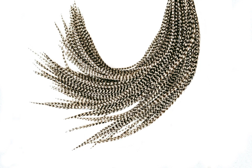 21 peças. Extensões de cabelo de penas 10"-14" + kit faça você mesmo, fazendas de clareamento - cor de escolha - Imagem 3 de 4