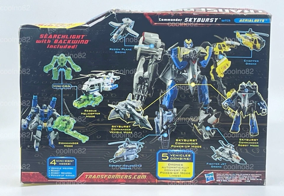Transformers PC Combiners Skyburst w/Aerialbots Searchlight Toys R US Exclusive - Image 4 of 4