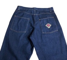 Vintage Y2K Rocawear Jeans Mens 38 Denim Baggy Loose Streetwear StickBall Champs