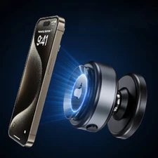 2025 Electric Vacuum Magnetic Suction Cup Car Phone Mount 360° Rotation Holder