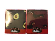 NEW 2 Pair Men's Novelty Socks 10-13 Stocking Stuffer DACHSHUND DOG AVACODO