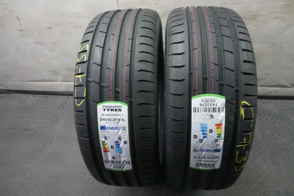2x 245/45R19 102Y Nokian Powerproof 1 Sommerreifen 2023 Neu C735 - Bild 3 von 3