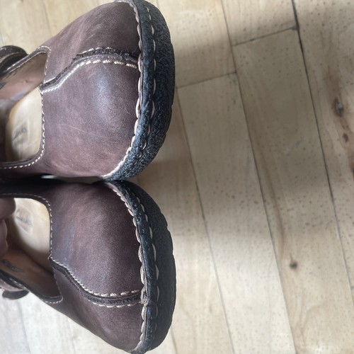 Clarks Artisan Brow Leather Casual Mary Jane Shoes Womens 9 W EUC - Picture 6 of 10