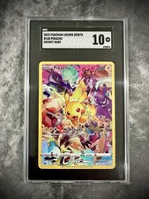 2023 Pokemon Crown Zenith - Secret Rare 160 Pikachu Sgc 10 Gm 