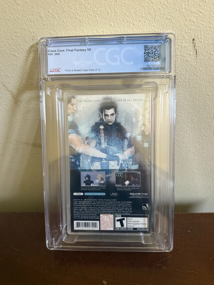 Crisis Core Final Fantasy VII Sony PSP Sealed Graded CGC 9.8 A++ Red Label 2009 - Image 3 of 4