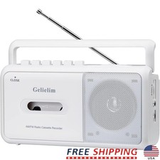 Portable Cassette Tape Player AM FM Radio Boombox Recorder W/ Speakers New