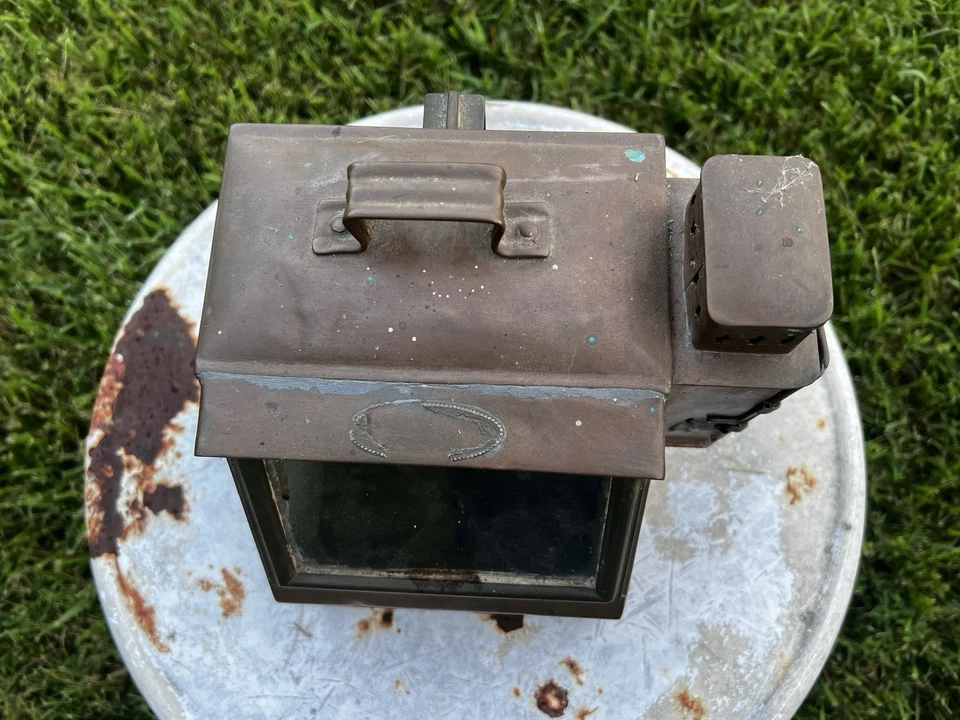 Antigua jaula pináculo de cobre vintage para barcos marinos SIN BRÚJULA Foto 4 de 4