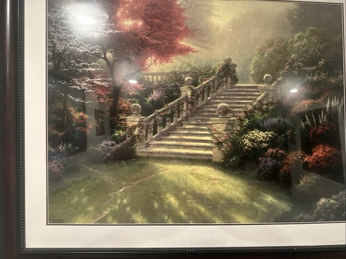 1998 Thomas Kinkade 'Stairway To Paradise' 30”x 40” Framed Accent Print COA - Picture 14 of 14