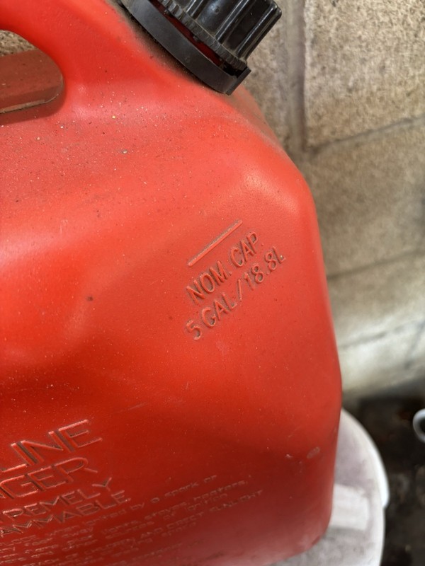 Eagle Type I 5 Gallon (5 Gal) Red Safety Gas Can with Spout - UI50FS