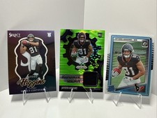(3) 2025 Jayden Higgins RC Cards (Neon Green Prizm MEM, Select Certified &Optic)