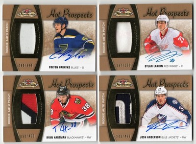 2015-16 Fleer Showcase Hot Prospects Autograph Rookie Patch Auto Pick From List