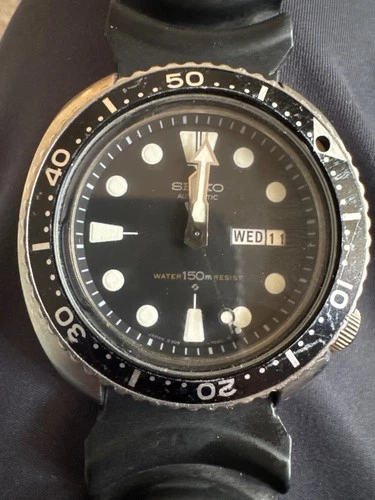 Seiko Divers Vintage 1977 Men's Black Watch - 6309-729A