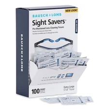 Lens Cleaning Wipes by Bausch & Lomb, Pre-Moistened Tissues, Anti-Fog,