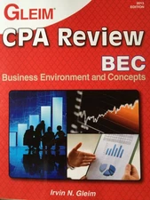CPA Review BEC: Business Environment and Concepts by GLEIM (2013) Paperback