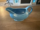 Fiestaware Peacock Blue Ceramic Gravy Boat Made In USA
