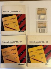 Microsoft QuickBasic 4.0 on 3.5 Disks - TESTE...