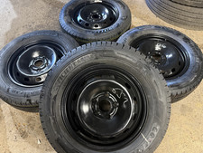 4 X 16" RENAULT TRAFIC MK3 2014 - 2025 BLACK WHEELS & NEW GOODYEAR 215/65/16