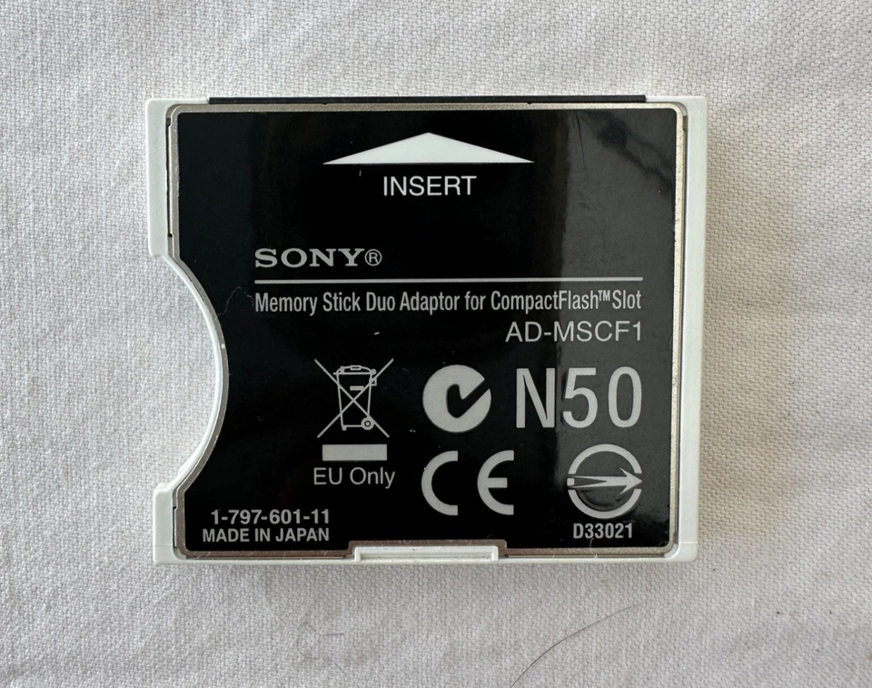 Sony Pro Duo Memory Stick Duo Adapter For CompactFlash Slot AD-MSCF1 - Image 2 of 3
