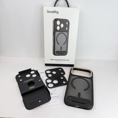 SmallRig FilMov Photography Case IPhone 17 Pro Black Kickstand Lens 5549