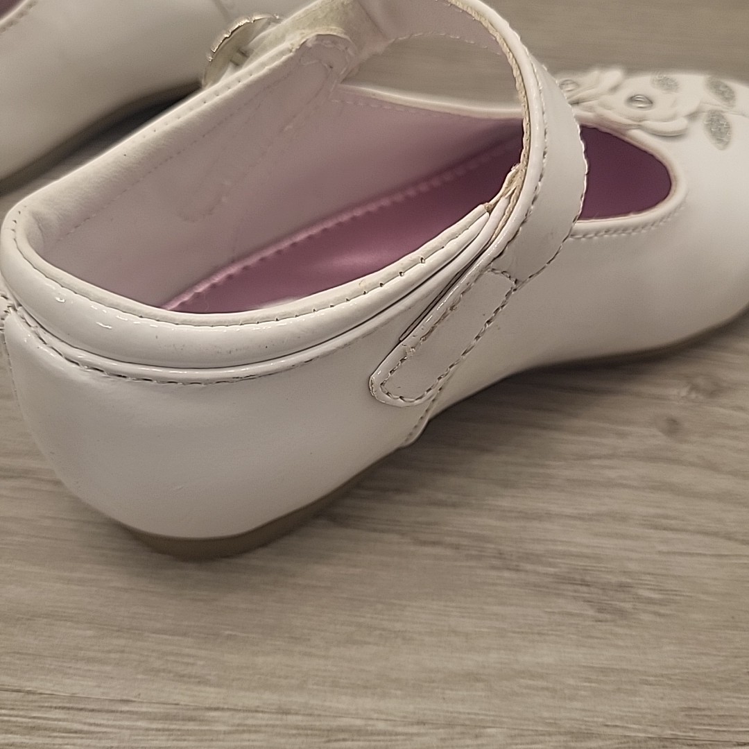 Buster Brown Maddie White Mary Jane Toddler Size 7 Rhinestone 