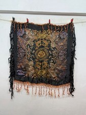 Vintage Beautiful WWII Era Taj Mahal Silk Brocade Piano Scarf Shawl Table Cloth