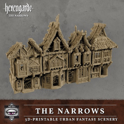 #ad #ad Hexengarde The Narrows Ruin 32mm Scale Building for Damp;D RPG Mordheim $74.99