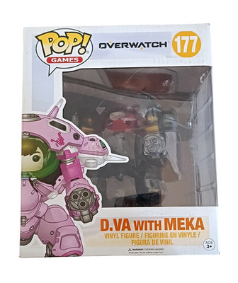 Funko POP Overwatch D.Va With MEKA Carbon Fiber 177 6'' Blizzard Exclusive Rare