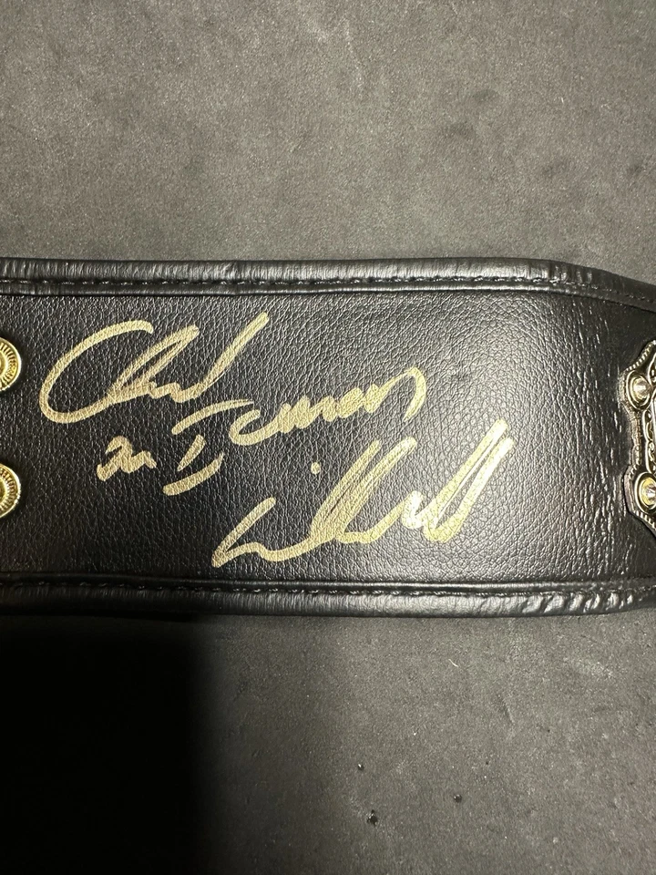 Chuck "The Iceman" Liddell Signed Mid-Size UFC Championship Belt PSA Certified - Image 2 of 4