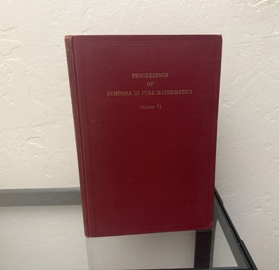 Proceedings of Symposia in Applied Mathematics Volume VI / Finite Groups 1962