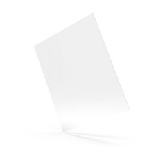 Opaque White Styrene Sheet, 0.7mm Thick, 245 x 195mm, New, 2 Units