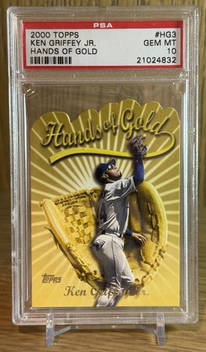 KEN GRIFFEY JR 2000 Topps Hands of Gold Die Cut Mariners PSA 10