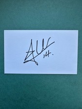 XABI ALONSO Hand Signed 5x3" White Card - Liverpool Real Madrid Spain - Football