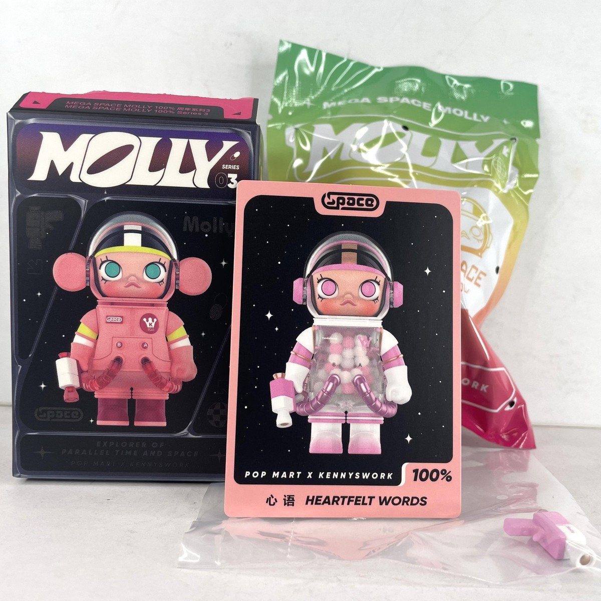 POP MART 100% Mega Space Molly Series 3 Confirmed Figure Toy