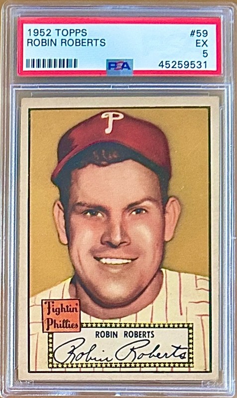 1952 Topps ROBIN ROBERTS #59 PSA 5 HOF