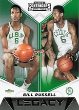 2019 Contenders Draft Picks Bill Russell Legacy insert card #7 Celtics HOF