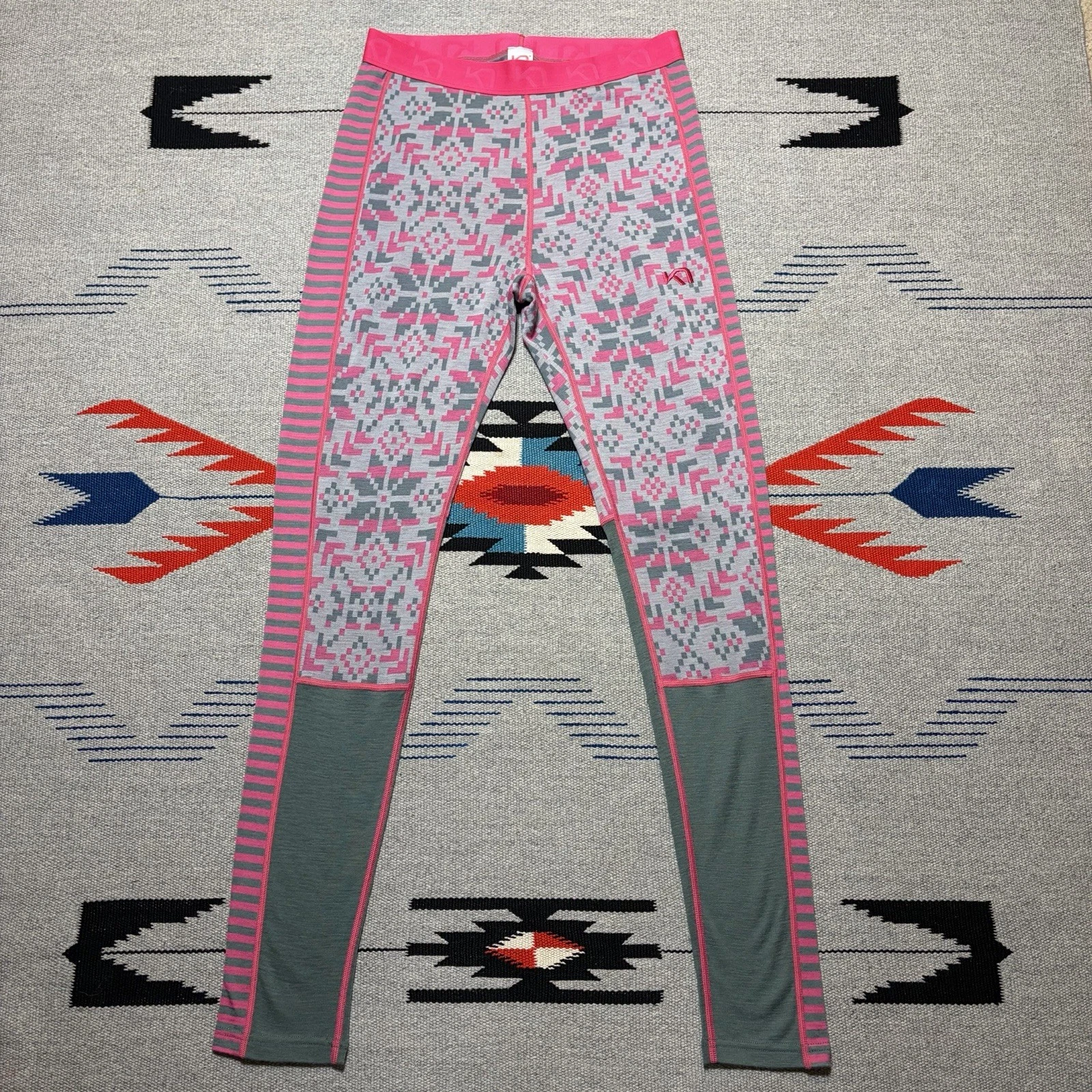 Kari Traa Merino Wool Base Layer Nordic Pattern Pants Women’s L Pink
Opens in a new window or tab