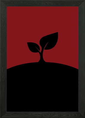 The last plant Framed Wall Art Poster Canvas Print Picture