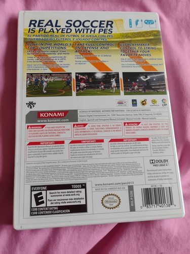 Pro Evolution Soccer 2013 Nintendo Wii Game Complete w/ Manual Konami - Picture 2 of 3