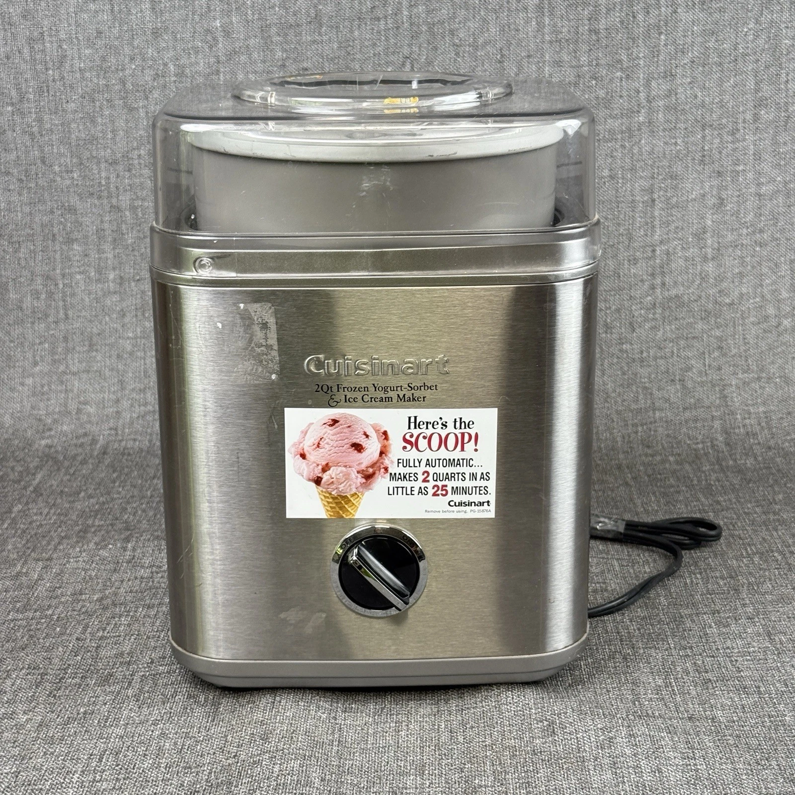 Cuisinart Pure Indulgence Fozen Yogurt-Ice Cream/Sorbet Maker ICE-30BC Stainless
Opens in a new wind