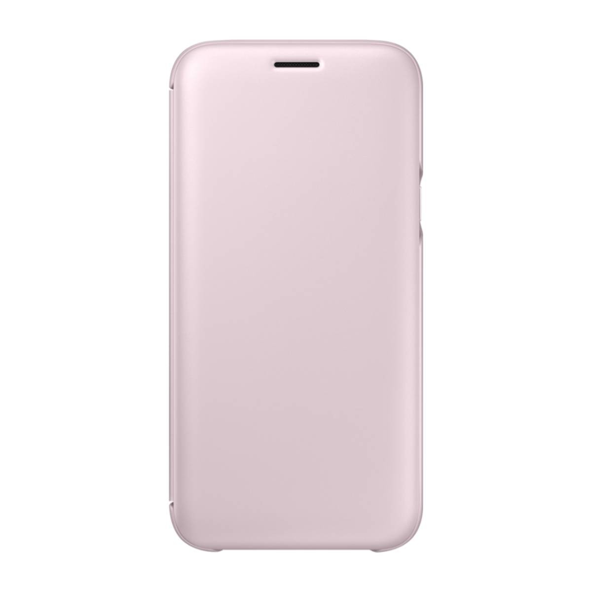 Étui portefeuille pour Galaxy J5 en éco-cuir rose haute finition