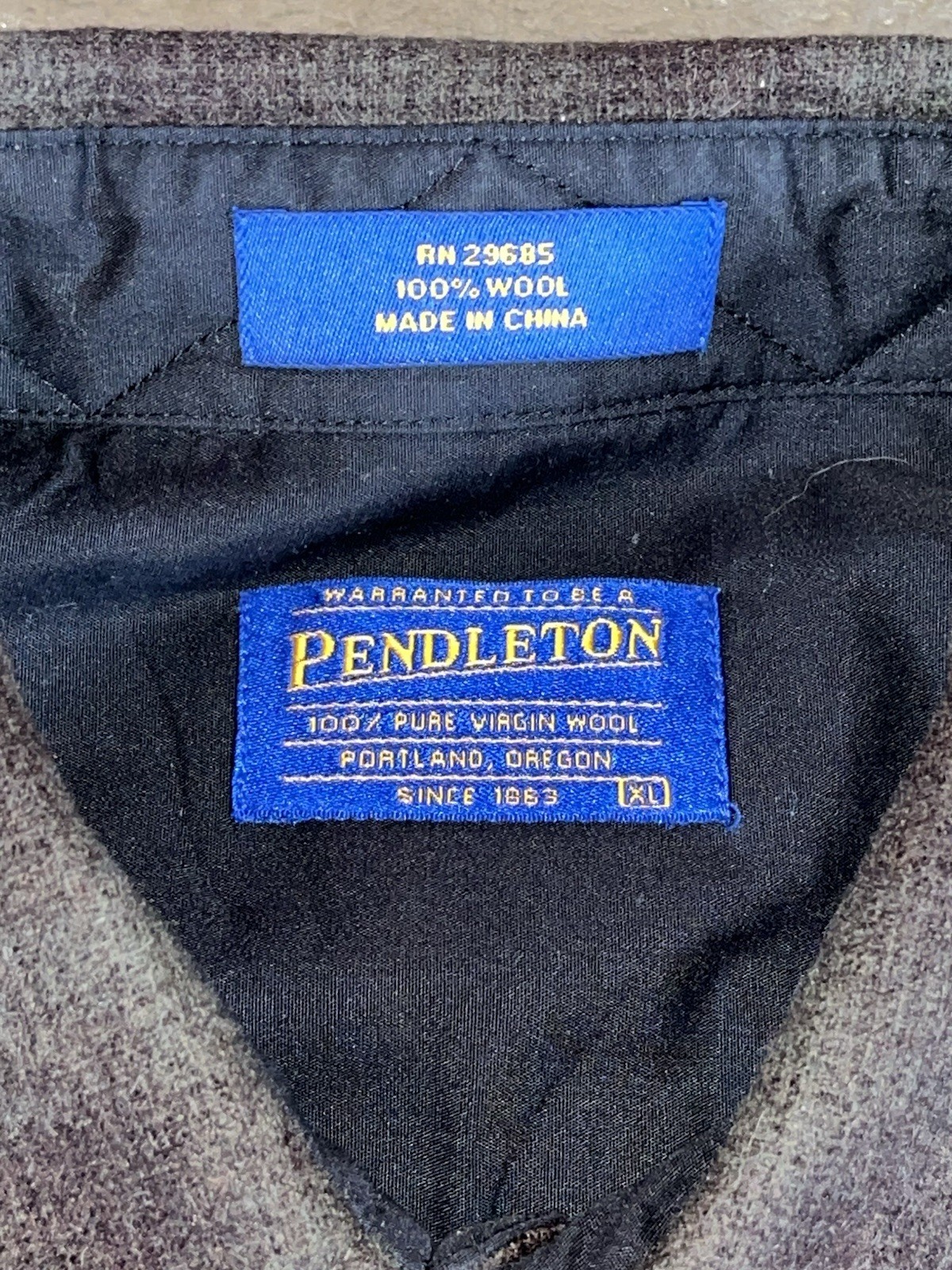 Pendleton 100% Wool Shacket Shirt Jacket Plaid Li… - image 11