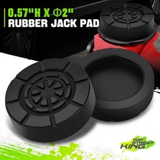 Universal 0.57" x 2" Rubber Jack Pad 2PC Protection Floor Jack Car Truck Repair