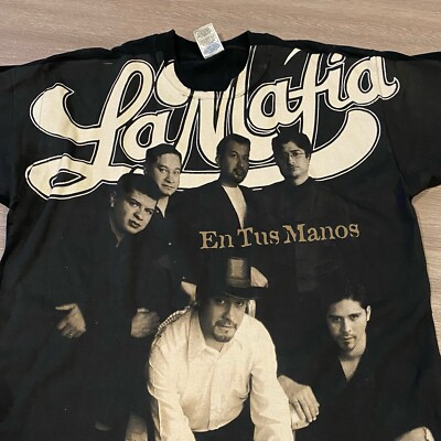 Vintage 1997 La Mafia Mexican Band Concert Tour Shirt 90s En Tus