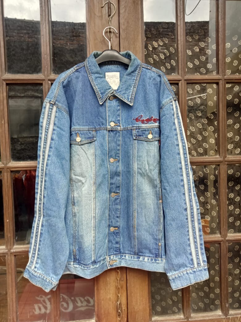 90s Playerz69 Hip Hop Clothing Denim Jacket Jeans Mens 3XL