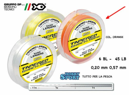 Monofili arancione per la pesca