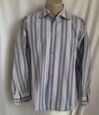 Pronto-Uomo Men  s Dress Shirt, Sz L/G, 100 Cotton