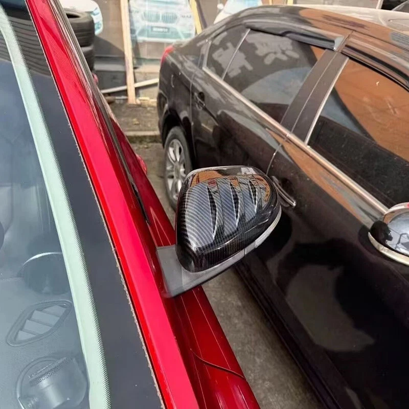 For MG ZS 2024 2025 2026 Carbon Fiber 2PCS Side Rearview Mirror Cap Cover Trim - Imagem 4 de 4