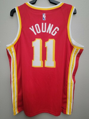 Nike NBA Atlanta Hawks Trae Young Icon Swingman Jersey Size 52 XL
