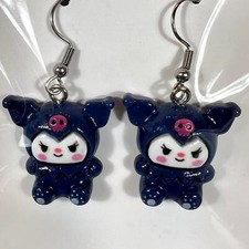 Hello Kitty Adorable Kuromi Drop Dangle Earrings NEW